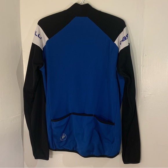 🚴 CASTELLI BLUE CYCLING LONG SLEEVE HALF ZIP JERSEY SIZE LARGE 🚴 - Picture 4 of 8